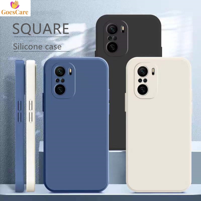 Funda De Silicona Líquida Cuadrada Original Para Xiaomi Redmi Note