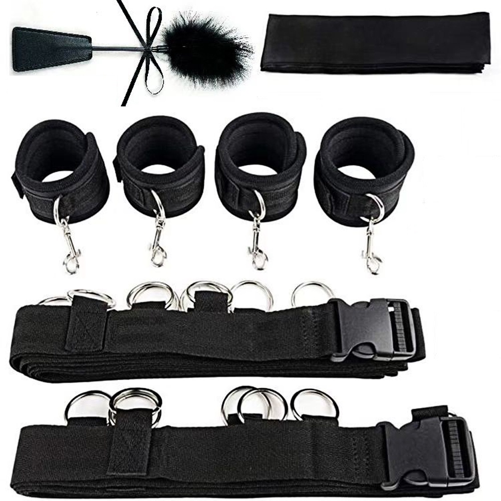 Kits De Bondage De Cuero Sexy Para Adultos Juego De Juguetes Sexuales Para Mujeres Hombres