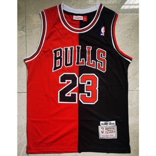 Camiseta Chicago Bulls Jordan (23) Roja Franja Negra