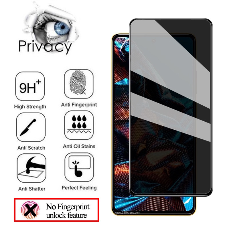 Protector de pantalla de vidrio templado antiespía para Samsung