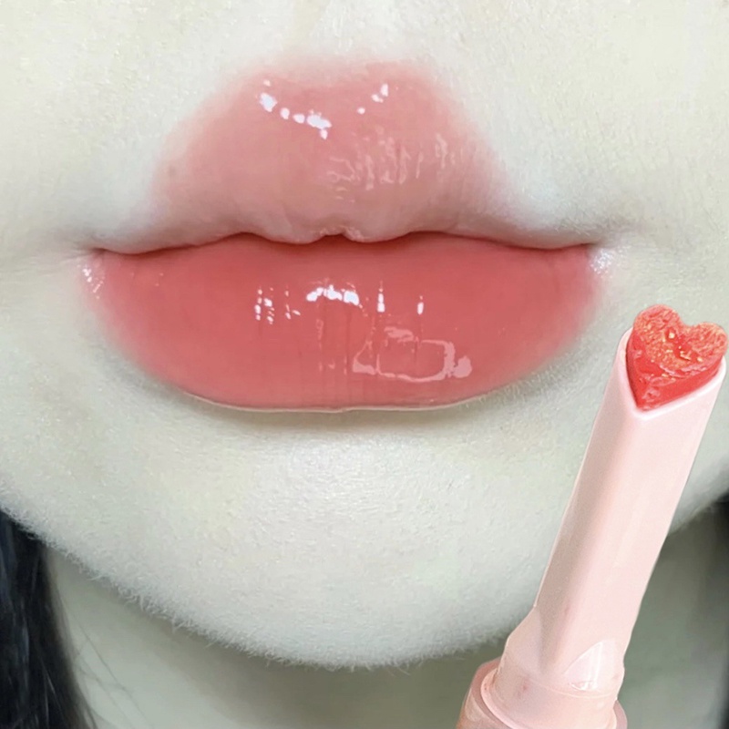 Lápiz Labial En Forma De Corazón Húmedo Impermeable Encantador No Se ...