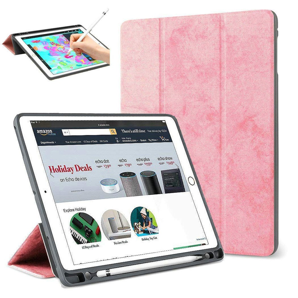 Carcasa Para iPad 10° Generación 10.9 ROSADO Con Ranura Lápiz Pencil