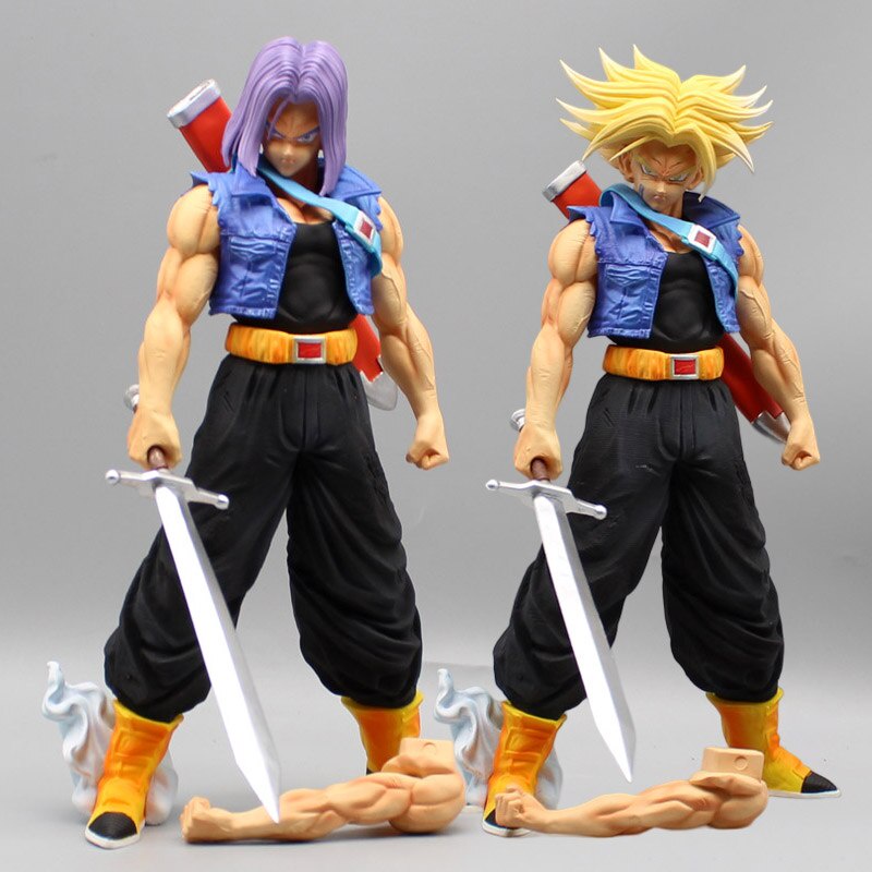 29cm Dragon Ball Z Figura Troncos Futuro Anime Figuras Super Saiyan