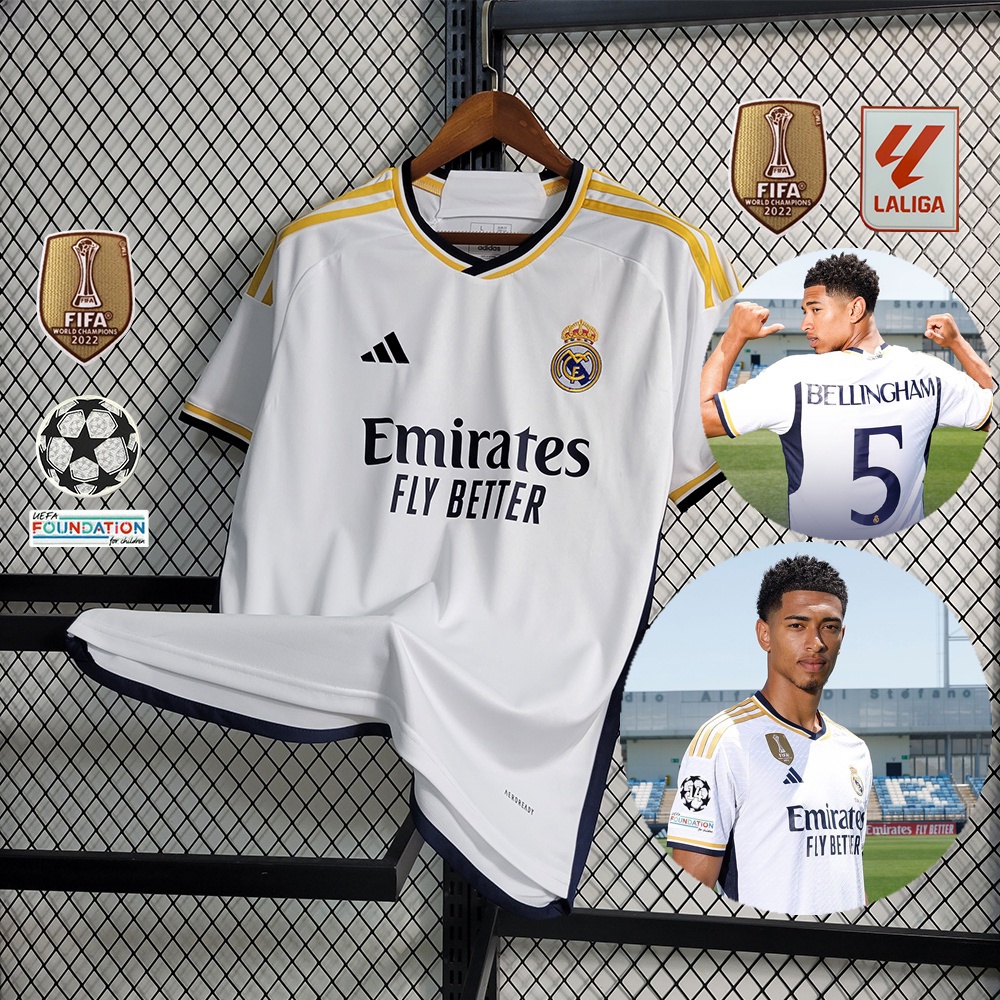 Camiseta adidas 3a Real Madrid Bellingham mujer 2023 2024