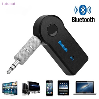 Transmisor y receptor Bluetooth 5.0, adaptador Bluetooth inalámbrico 3 en  1, adaptador de audio Bluetooth con salida estéreo AUX de 0.138 in para TV