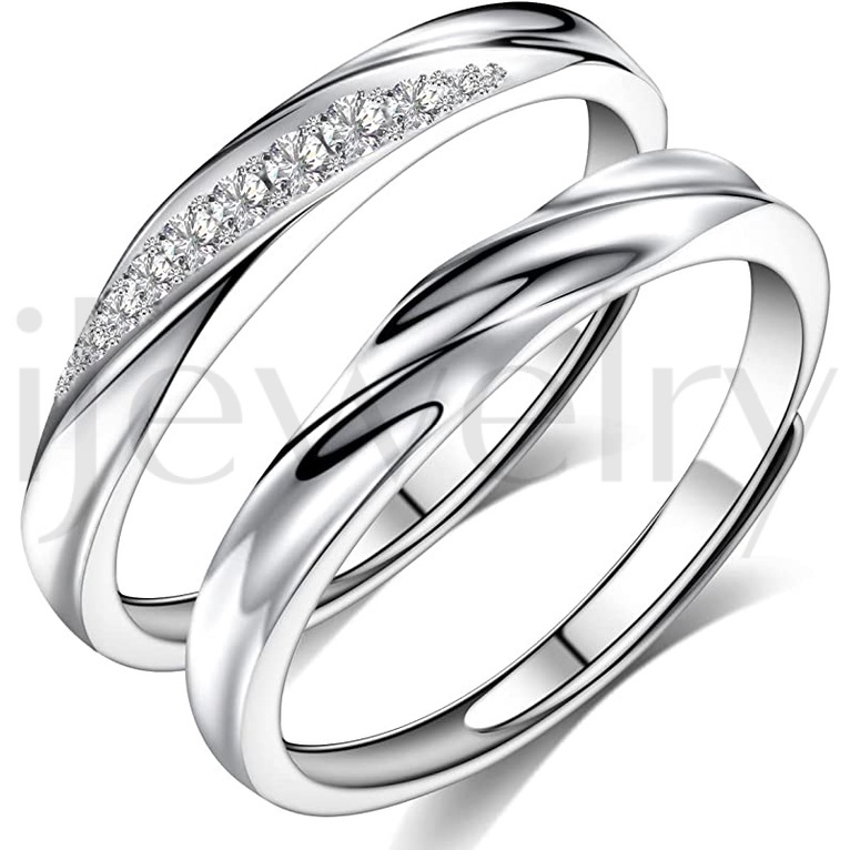 SOESON Wolfs Anillos De Plata De Ley 925, Anillos De Piedra Lunar, Anillo Ajustable, Anillos De Animales, Para Mujer
