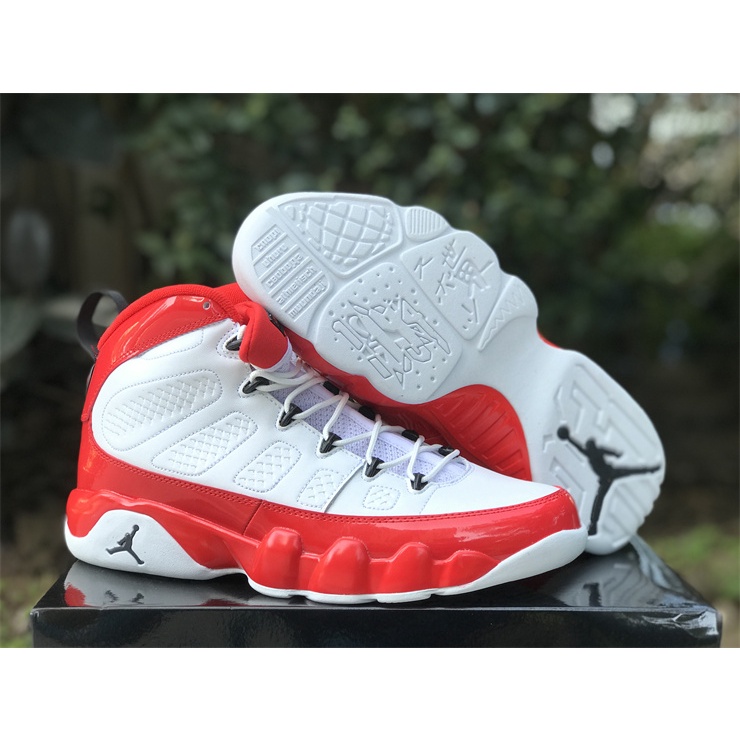 Air Jordan 9 Blanco Gimnasio Rojo Negro 302370 160 Zapatillas De