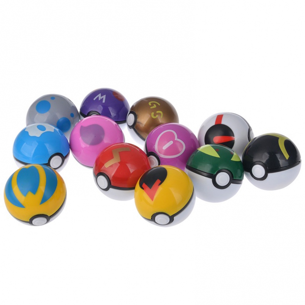 12PCS Diferentes Estilos Pokemon Figuras Modelo Explode Ball Game Elfo ...