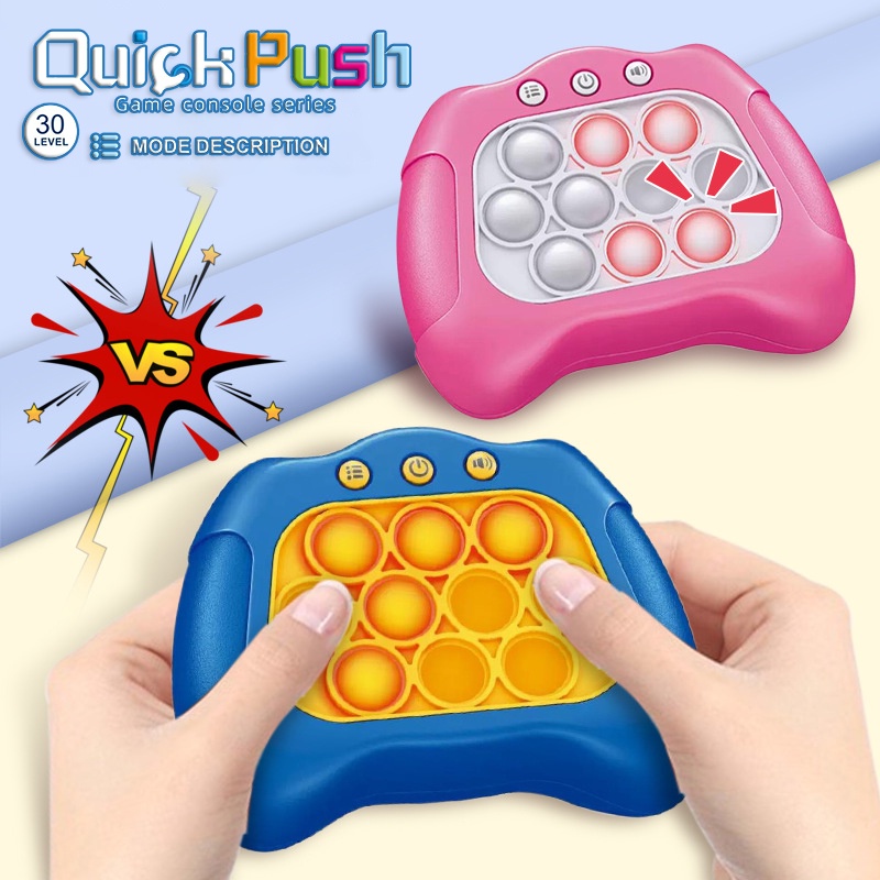 Juego Quick Push Pop It Consola De Respuesta Rápida Sensorial Naranja