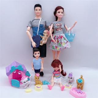 Muñeca Barbie embarazada: Las mujeres embarazadas tienen barrigas grandes,  dan a luz a bebés, una familia de cinco regalos, como juguetes para niños  en casa. oso de fresa Electrónica