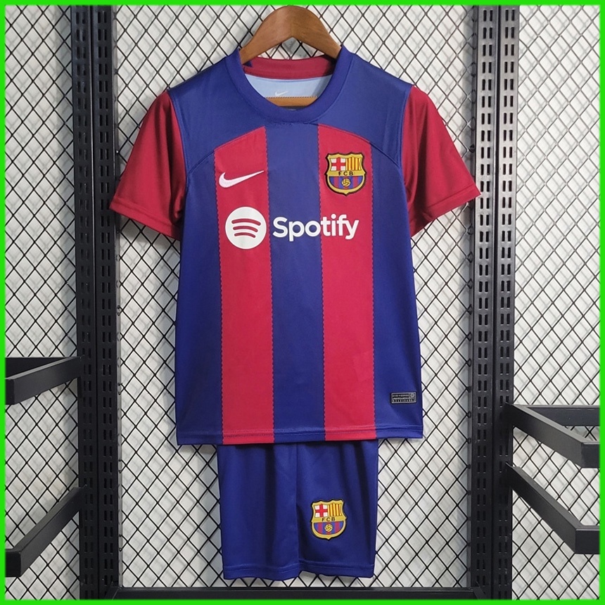 Compra Equipación de fútbol para niño FC Barcelona 2021/22 Home