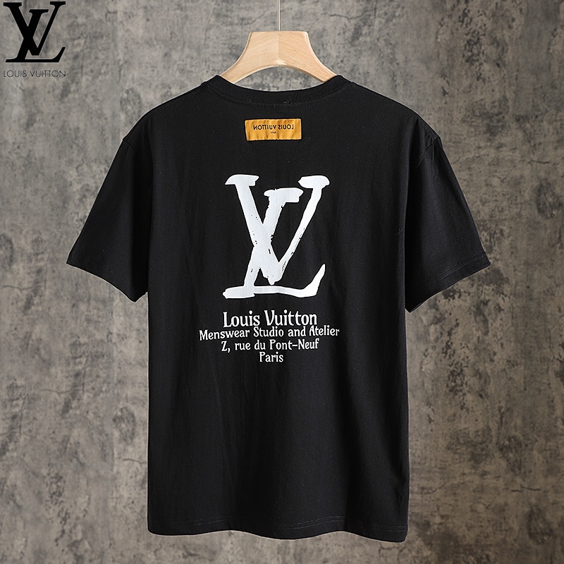 LouisVuitton LV Uniform Logo Studio Sudadera Con Capucha Para Hombre  Camiseta De Manga Corta 100 % Original Auténtica Tops De Media Para Mujer