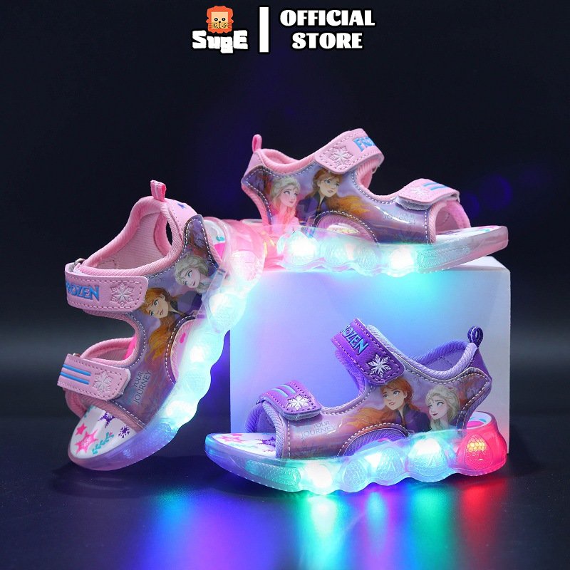 Sandalias con best sale luces led