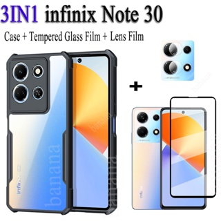 infinix Note 30 5G Funda De Teléfono Móvil Anticaída Para note30 4G Pro 3 En  1 Película De Vidrio Templado Y Lente
