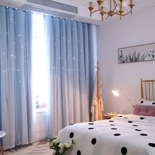 Cortinas opacas de dormitorio beige, bloque de luz, cortinas de
