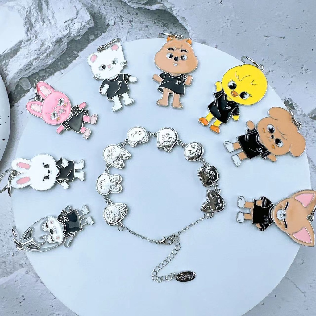 Llavero Stray Kids – Colgante De Acrílico De 12.5 Cm Con Personajes De La Banda, Regalo Para Fans, Ideal Para Mochila, Llaves O Móvil, Material De Alta Calidad