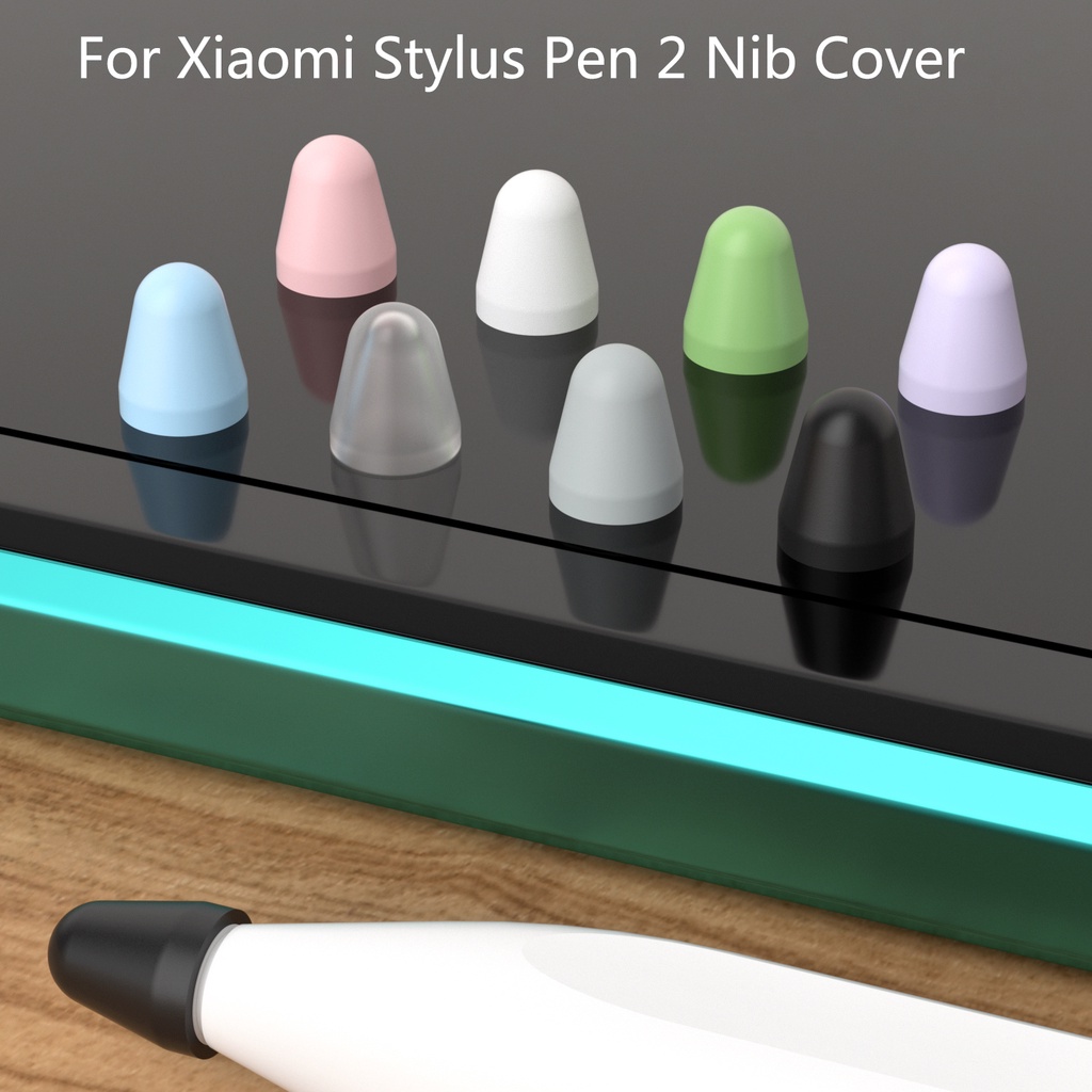 8 Piezas De Silicona Cubierta De Plumilla Para Xiaomi Stylus Pen 2  Protector De Repuesto Smart Punta Funda Protectora