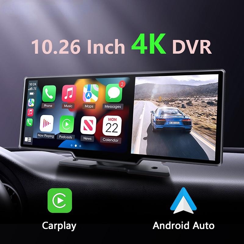 4k + 1080p 10.26 Pulgadas Inalámbrico Carplay Y Android Auto