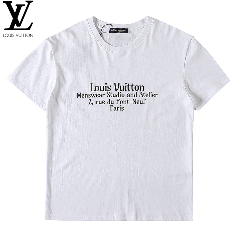 LouisVuitton LV Uniform Logo Studio Sudadera Con Capucha Para Hombre  Camiseta De Manga Corta 100 % Original Auténtica Tops De Media Para Mujer