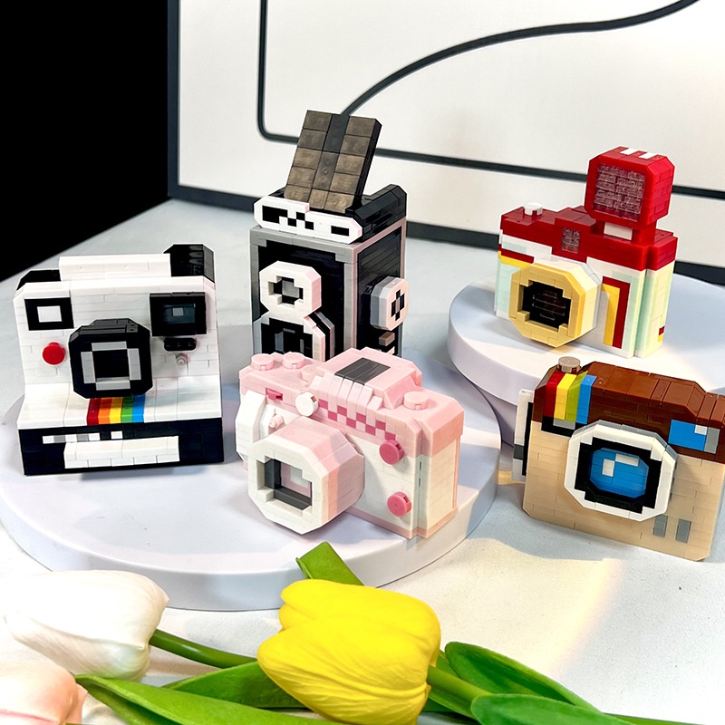 Camara Retro Polaroid Tipo Lego Bloques Didactico