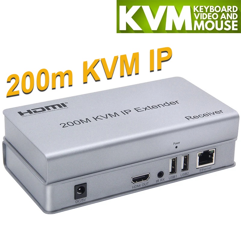 200M HDMI KVM Extenr über IP HDMI USB Extenr über Cat6 Rj45 Ethernet Network Hdmi Usb Over Utp Stp Support Usb Mouse Keyboard P 27623632