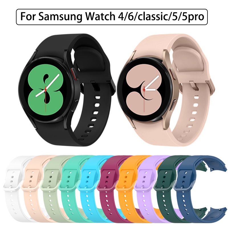 Correa De Silicona Para Samsung Galaxy Watch 4 5 6 40mm 44mm Clasico 47mm 43mm 42mm 46mm Watch5 pro 45mm Pulseras Deportivas De Repuesto Shopee Colombia