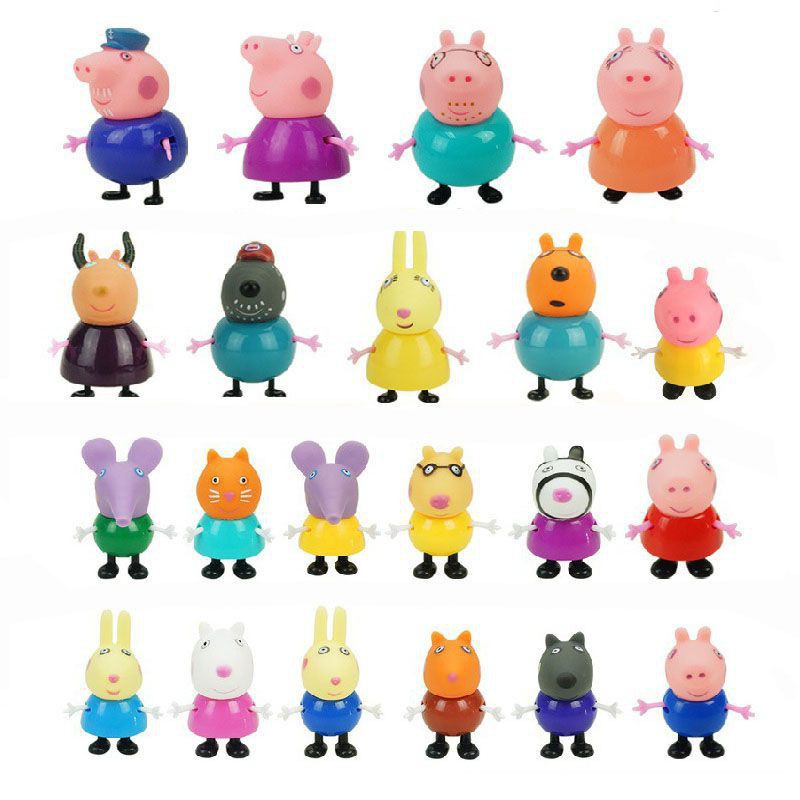 Set Familia Peppa Pig, Figuras Dibujos Peppa Pig