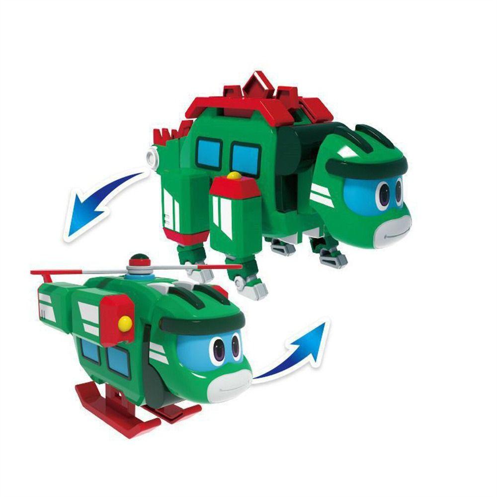 Halb Min Deformación Gogo Dino Figuras De Acción Dinosaurios Juguetes Rex Transformación Coche