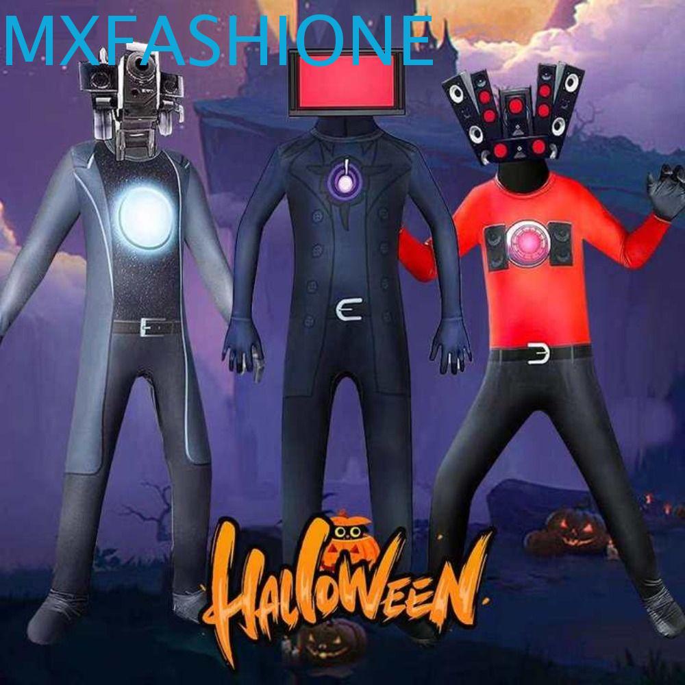 MXFASHIONESTORENB Skibidi Toilet Cosplay Costume , Cámara Man Horror Juego  Figura Ropa , Monitor De Rendimiento TV Hombre Props Niño | Shopee Colombia