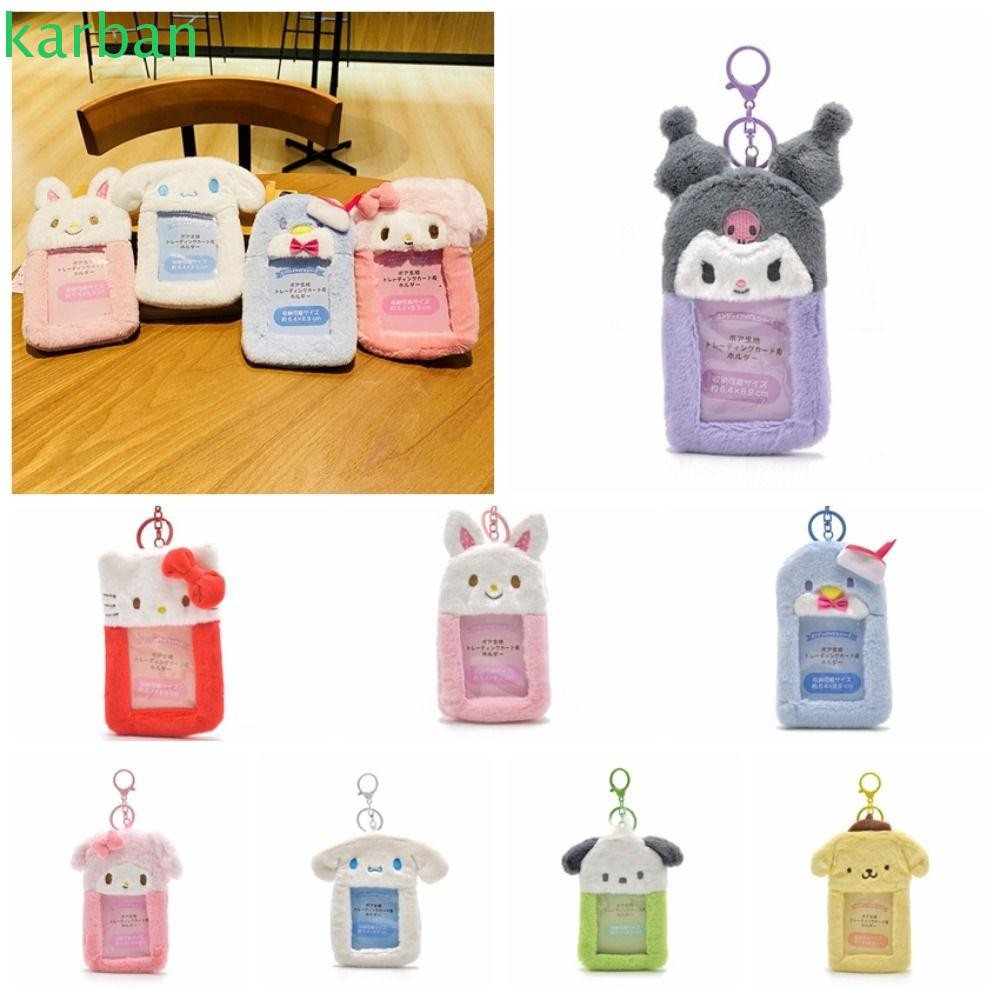 Carino Peluche Photocard Holder Con Portachiavi Cartoon