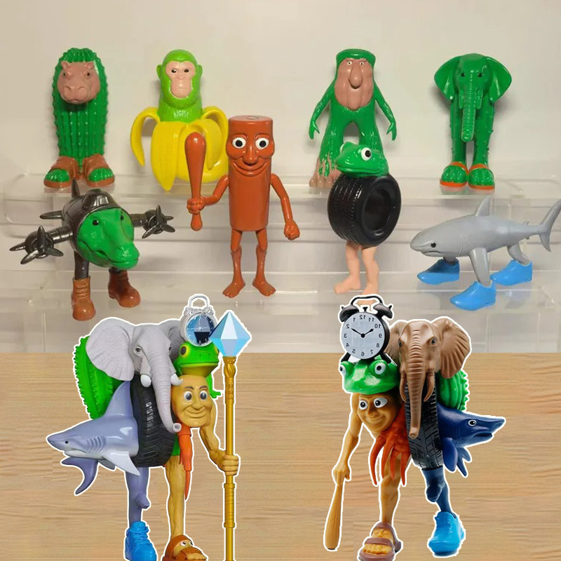 Set De 12 Figuras 3D Tung Tung Sahur Y Tralalero Tralala – Animales Brainrot Italianos, Decoración De Escritorio Y Regalo Divertido