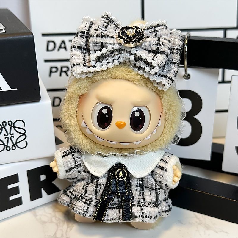Labubu Sentado Ropa De Bebé Estilo Chanel Falda 15cm 1a Generación 2a ...