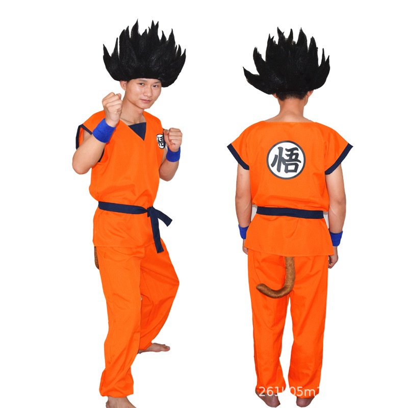 Dragon Ball Goku Disfraz Cosplay Anime Disfraz Goji Tortuga Peluca Adulto  Niños Hombre