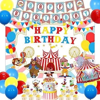 Suministros de fiesta de cumpleaños de Frozen, decoraciones de fiesta con  pancarta, telón de fondo de cumpleaños, globos para decoración de tartas