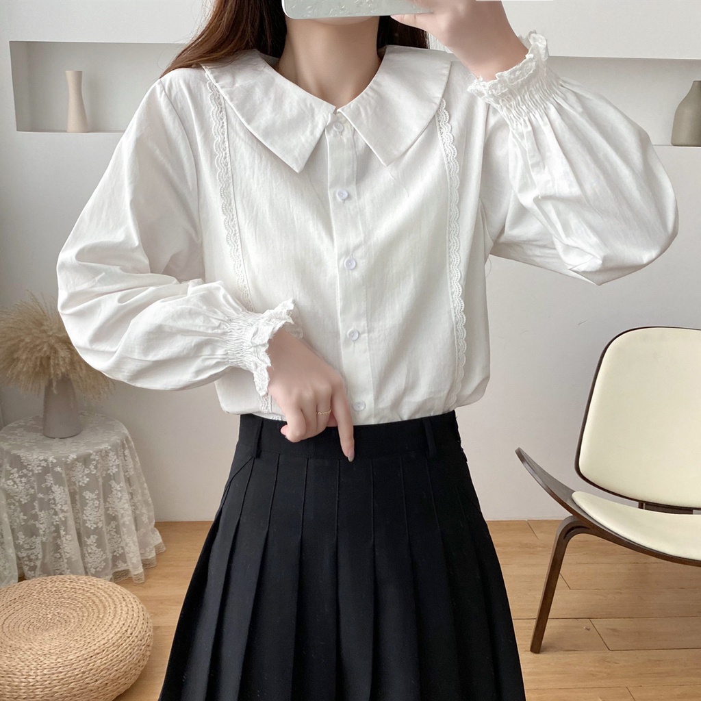 Camisa blanca aesthetic sale