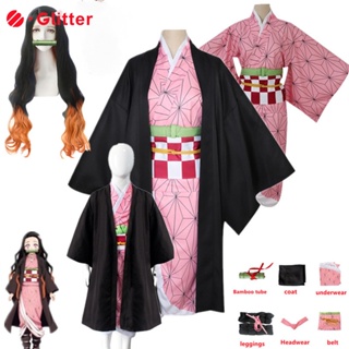 Disfraz de cazador de demonios de anime, disfraz de kimono para Halloween,  disfraz de disfraz para adultos y niños : : Juguetes y Juegos