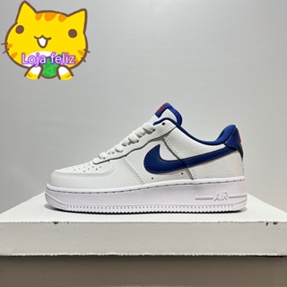 NIKE AIR FORCE 1 LOW BLANCO/AZUL - SNEAKERS HOMBRE
