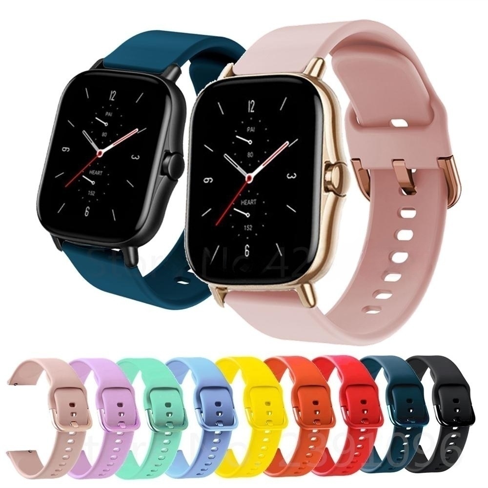 Correa de silicona de 20mm para reloj inteligente Huami Amazfit Bip Lite  Bip 3 para Xiaomi Huami Amazfit GTR GTS 4/3/2