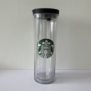  Vaso transparente de Starbucks, acrílico, transportable, de 16  onzas, Transparente : Hogar y Cocina