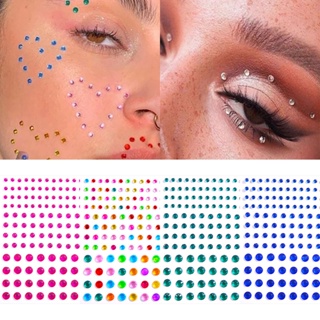 Pegatinas Cara Joyas 6 piezas Gemas de la Cara Face Pegatina de Cristal  para Ojos Cara Cuerpo Tatuajes Temporales : : Belleza