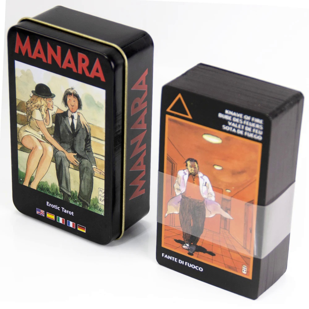Tarot Del Toro En Caja De Hojalata – 78 Cartas Con Borde Dorado Y Guía En Inglés
