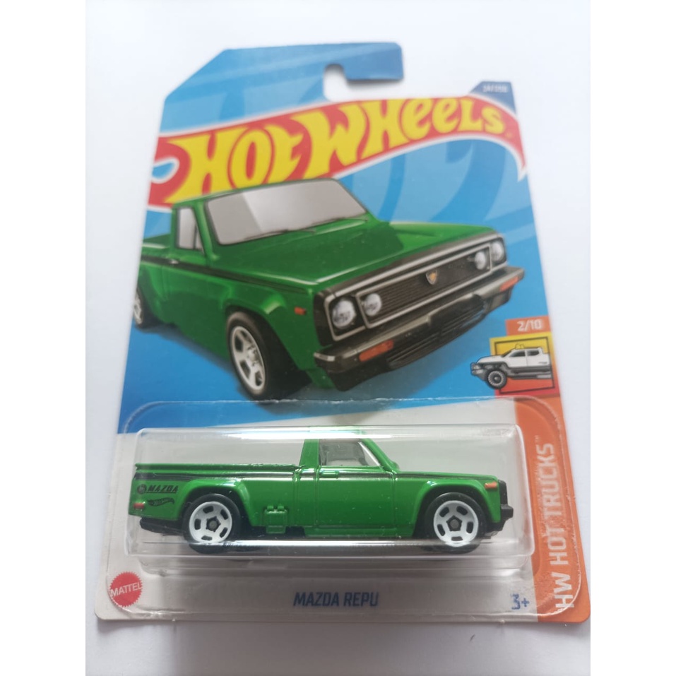 Hot Wheels Mazda REPU Arancione HW Hot Trucks 2022 24/250, Scala 1:64, In Custodia Protettiva KLAS Car Keeper, Per Collezionisti