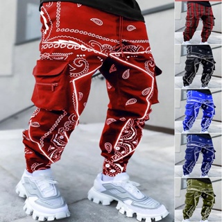 Comprar Pantalones anchos holgados de pana para hombre, pantalones con  estampado de diseño de moda de primavera, pantalones de chándal rectos de  hip hop, pantalones de gran tamaño, ropa Y2K para hombre