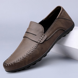 Zapatos de vestir para hombre, cómodos, de lujo, suaves, sin cordones, de  cuero, para caballeros, bodas, negocios, trabajo, oficina, casual, al aire