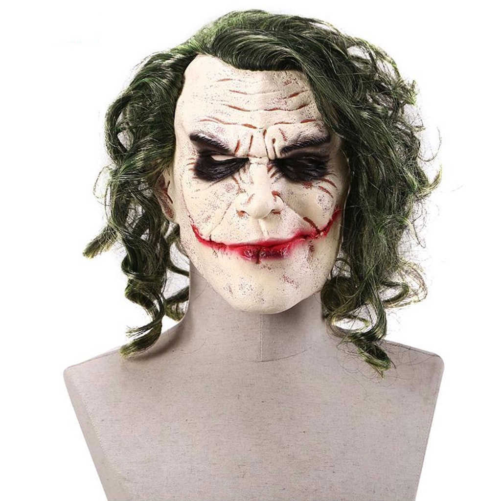 Disfraz de payaso Joker para hombre y mujer, Mono de terror para Halloween,  Mono Blanco y Negro, conjunto de ropa de payaso con máscara