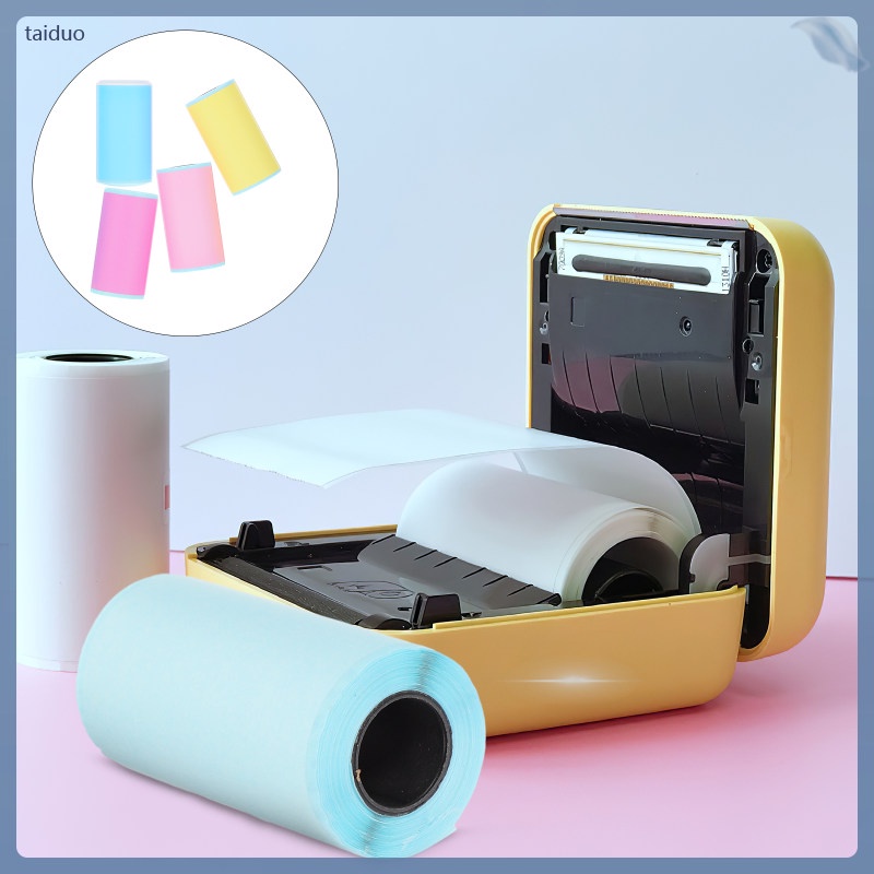 6 rollos de papel de impresión de recarga de cámara instantánea para niños,  conjunto de papel de impresión térmica HD, accesorios para cámara