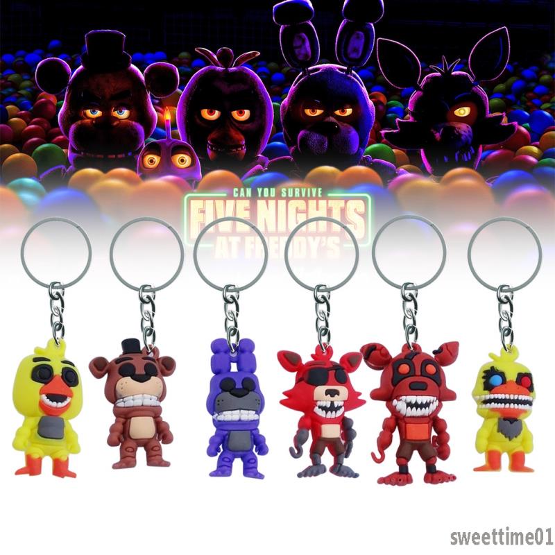 Cinco Noches Freddy Figura De Acción Fnaf Llavero Juguetes Golden Foxy Bonnie Fazbear Modelo De 7271