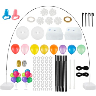 Kit de arco de globos redondos, kit de guirnalda de fondo circular  reutilizable de 59 pulgadas con herramientas de globos adecuado para bodas,  fiestas