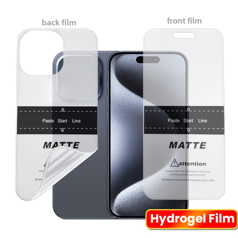 Protector de pantalla de película de hidrogel suave para Iphone 15