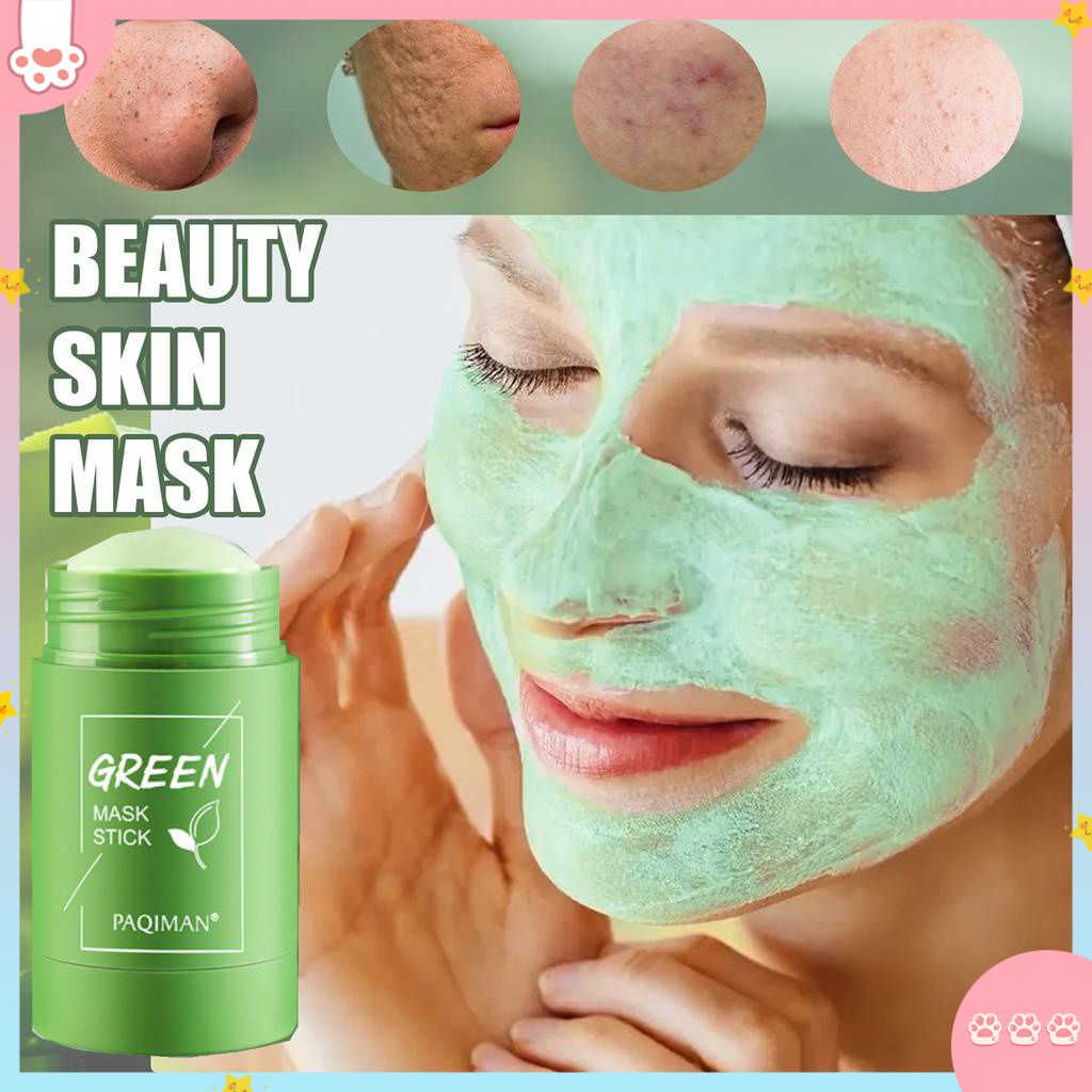 3pcs Green Tea Cleansing Mask Stick, Green Mask Stick, Stick de máscara de  limpieza profunda sin poros para Blackhead Remover Y Cuidado de la Piel